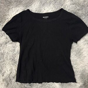 Old Navy Women's Short Sleeve Black Tee